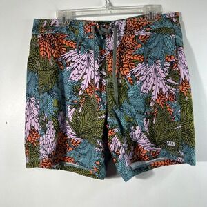 Saxx Swim Betawave 2in1 Shorts Floral Ballpark Pouch Droptemp Cooling Liner 34